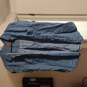 Cal sleeve chambray button down